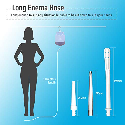 Silicone Enema Kit | Clear Non-Toxic Bag | Reusable Coffee and Water Colon Cl...