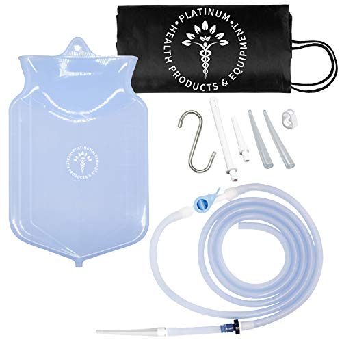 Silicone Enema Kit | Clear Non-Toxic Bag | Reusable Coffee and Water Colon Cl...