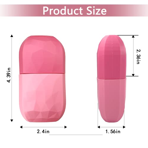 Upgraded Ice Roller for Face and Eye, Silicone Face Ice Mold Gua Sha Face Ice...