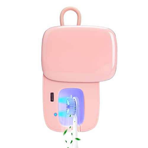 UV Toothbrush Sanitizer Case with Built-in Fan, Rechargeable Mini Toothbrush ...