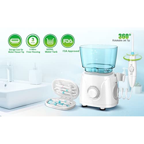 Water Dental Flosser, Oral Irrigator for Teeth/Braces,10 Pressure Levels Wate...
