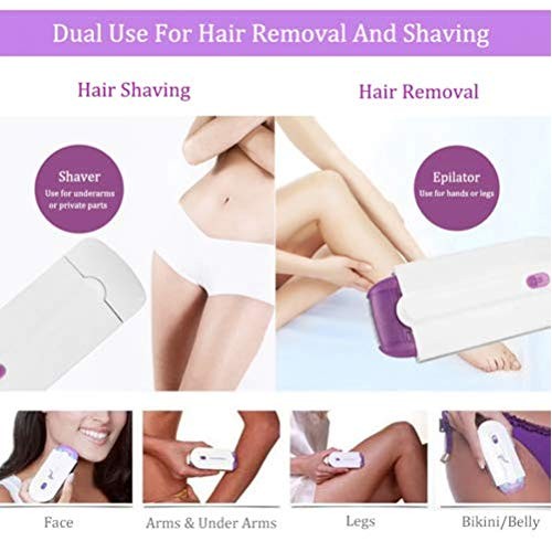 Women Laser Rechargeable Epilator Remover Smooth Touch Hair Removal Instant P...