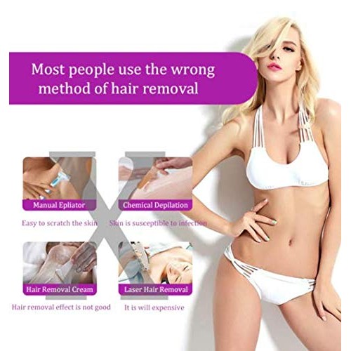 Women Laser Rechargeable Epilator Remover Smooth Touch Hair Removal Instant P...
