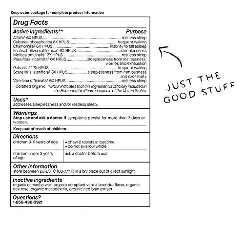 Genexa Sleepology for Children – 60 Tablets | Certified Organic & Non-GMO, Me...