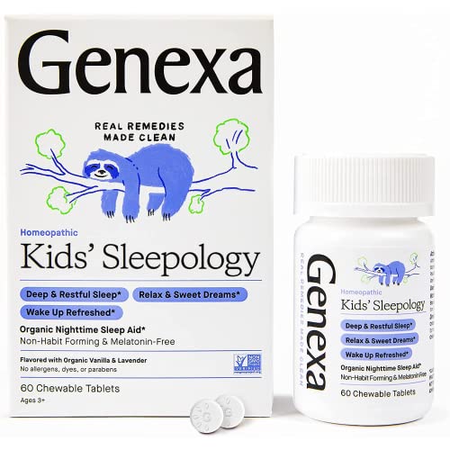 Genexa Sleepology for Children – 60 Tablets | Certified Organic & Non-GMO, Me...
