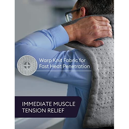 GENIANI Extra Large Electric Heating Pad for Back Pain and Cramps Relief - Au...