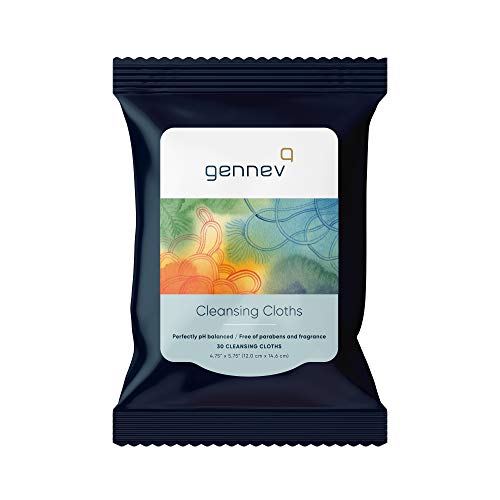 Gennev Feminine Wipes (30 Count), Cleansing Cloths for Women, Ultra-Gentle an...