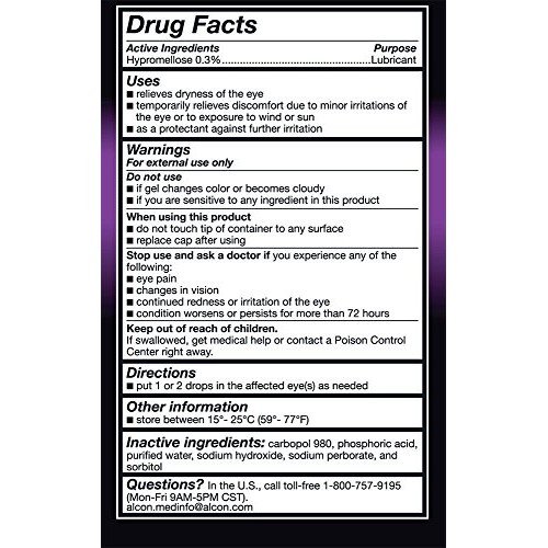 GenTeal Lubricant Eye Gel, Severe, 2 Pack, 0.34-Ounces each