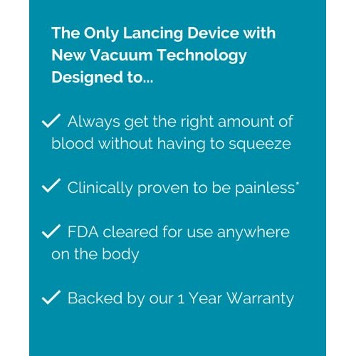 Genteel Plus - Not Your Average Lancing Device | Vacuum Technology | Blood Gl...