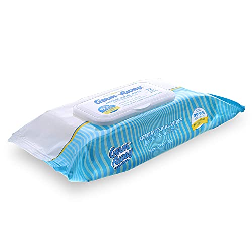 Germ-Away Plant-Based Hand Sanitizing Wipes in Resealable Softpack, 72ct, Eco...