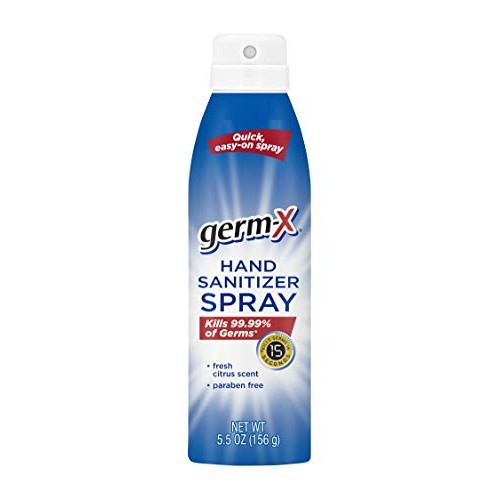 Germ-X Hand Sanitizer Spray, 5.5 Oz (Pack of 6)