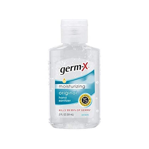 Germ-X Original Hand Sanitizer, 2 Fluid Ounce Bottles (Pack of 48), 96 Fl Oz