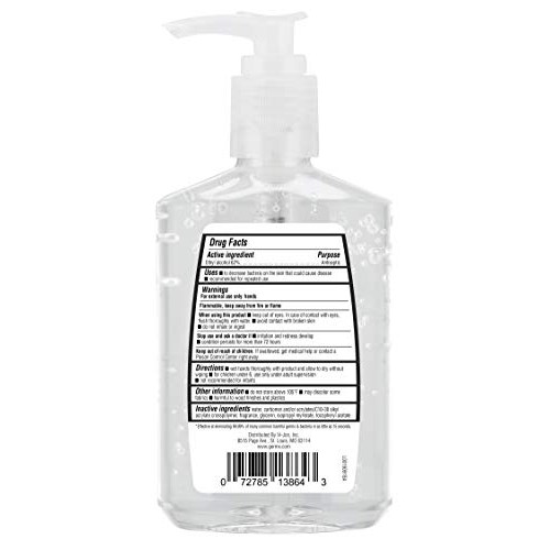 Germ-X Original Hand Sanitizer, With Pump, 8 Fl Ounce (pack Of 12), 96 Fl Oz