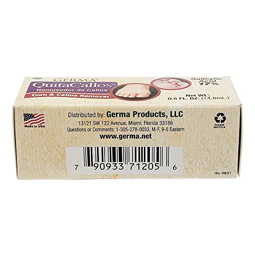 Quita Callos Corn & Callus Remover..Removedor de Callos 0.5 FL OZ. (14.8mL)