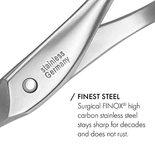 GERMANIKURE Tower Point Cuticle Scissors - FINOX Stainless Steel Professional...