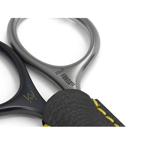 GERMANIKURE Tower Point Cuticle Scissors - Self-Sharpening FINOX22 Titanium C...