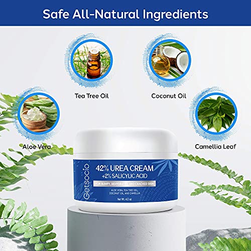 Urea Cream 42% Plus Salicylic Acid 4 Oz, Upgraded Callus Remover Hand Cream F...