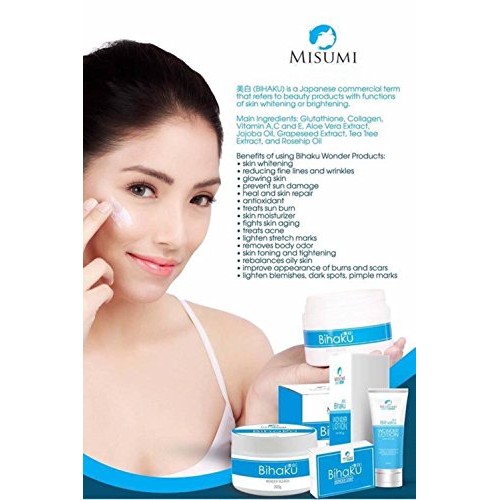 Misumi Bihaku Wonder Bleach Face And Body Bleach 300g