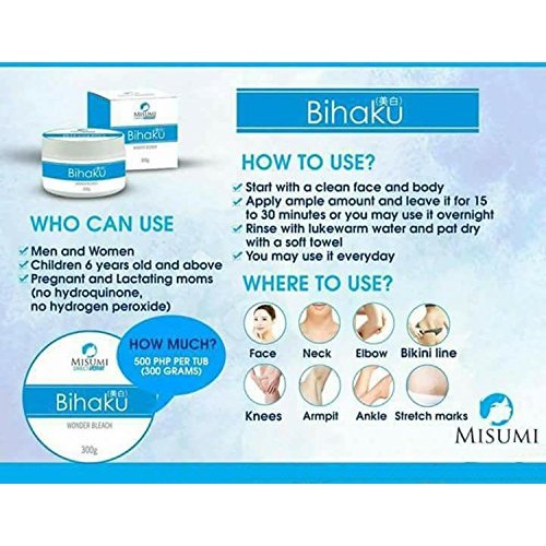 Misumi Bihaku Wonder Bleach Face And Body Bleach 300g