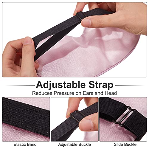 2 Pieces Silk Heated Eye Mask for Dry Eyes USB Steam Warm Compress for Puffy ...