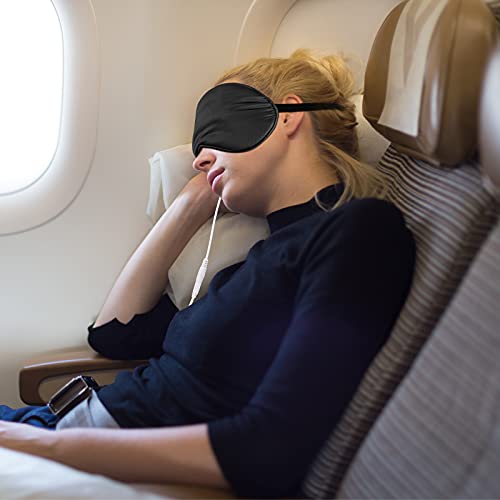 2 Pieces Silk Heated Eye Mask for Dry Eyes USB Steam Warm Compress for Puffy ...