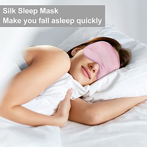 2 Pieces Silk Heated Eye Mask for Dry Eyes USB Steam Warm Compress for Puffy ...