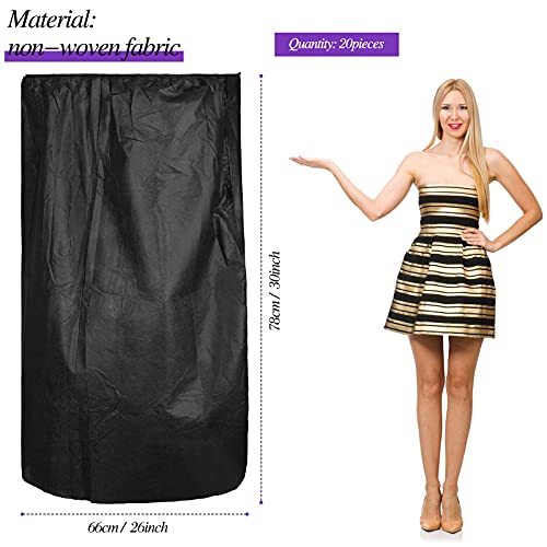 20 Pieces Disposable Spa Wrap Non-Woven Bath Wrap Disposable Spa Wrap Bathrob...