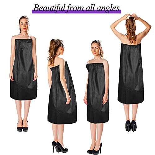 20 Pieces Disposable Spa Wrap Non-Woven Bath Wrap Disposable Spa Wrap Bathrob...