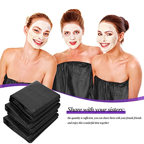 20 Pieces Disposable Spa Wrap Non-Woven Bath Wrap Disposable Spa Wrap Bathrob...