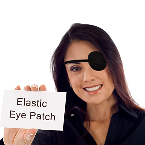 6 Pieces Eye Patch Single Eye Mask in 2 Colors, Various Elastic Eye Patch Adj...