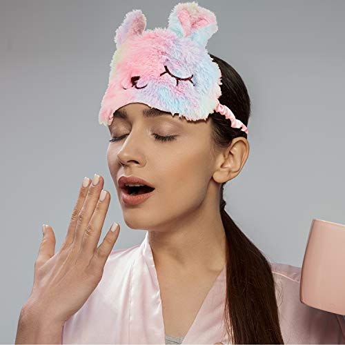 Plush Sleeping Eye Cover 3 Pieces Soft Funny Eye Blindfold Cat Sleep Eye Cove...