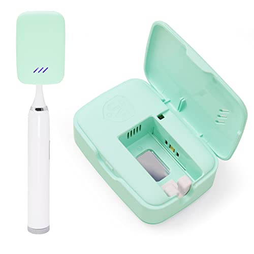 GFU Toothbrush Sanitizer Case, Eliminates Rate up to 99.99%, Rechargeable Por...