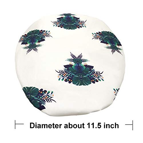 Shower Cap for Women,Reusable Waterproof Shower Caps with Adjustable Shape Fo...