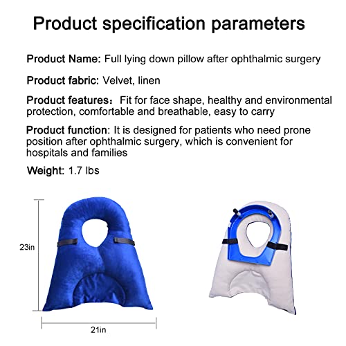 Face Down Pillow for Sleeping After Post Surgery Pillow, Eye Vitrectomy Recov...