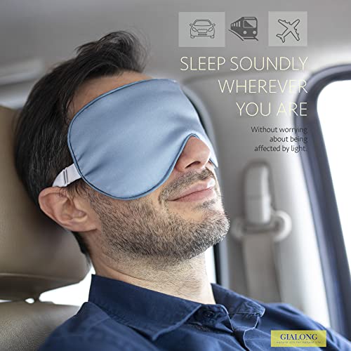 Silk Sleeping Mask, Eye Mask for Sleeping, 2 Pack Silk Eye Mask, 100% Pure Si...