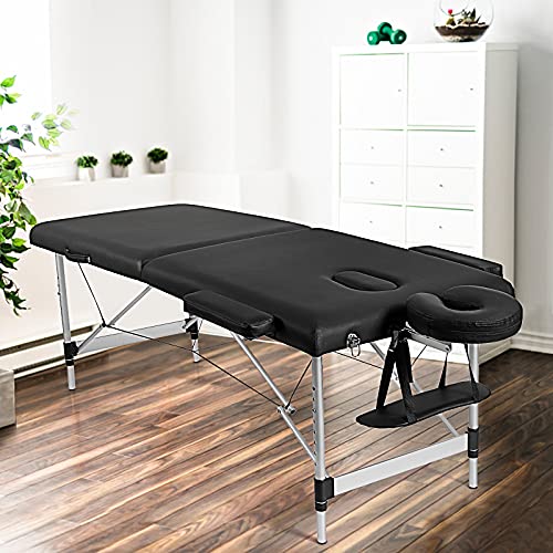 Giantex 84" Massage Table Professional Portable Massage Bed, 2 Folding Lightw...