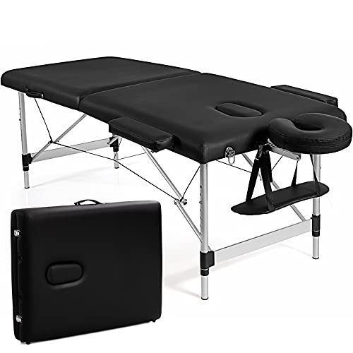 Giantex 84" Massage Table Professional Portable Massage Bed, 2 Folding Lightw...