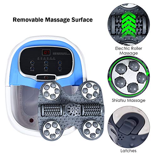 Giantex Foot Spa Bath Massager w/Heat, Water Shower Adjustable in Angles, Mot...