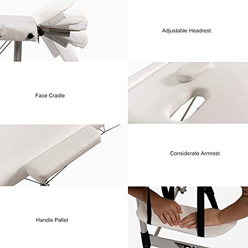 Giantex Portable Massage Table 84inch, Folding Massage Bed Aluminium Frame, H...