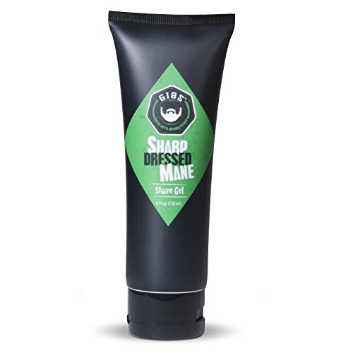 Gibs Grooming Sharp Dressed Mane Shave Gel, Black, Single, 4 Fl Oz