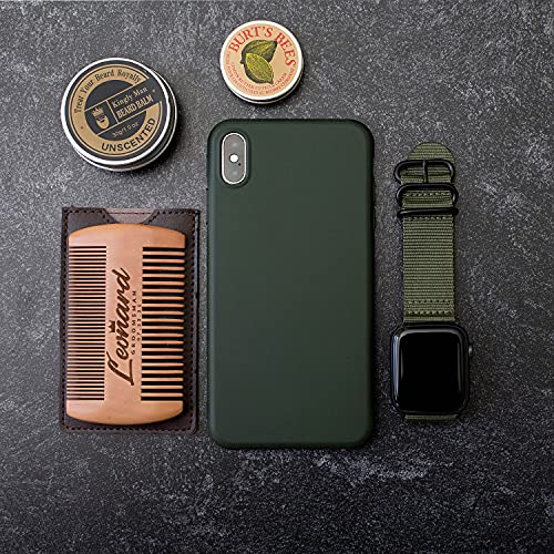 Single, Groomsmen Gifts for Wedding, Personalized Groomsmen Beard Comb w/ Lea...