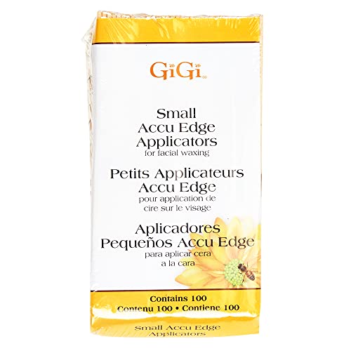 GiGi Accu Edge Small Wax Applicators for Hair Waxing/Hair Removal, 100 Pieces