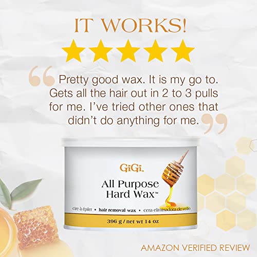 GiGi All Purpose Hair Removal Hard Wax for All Skin Types, 14 oz