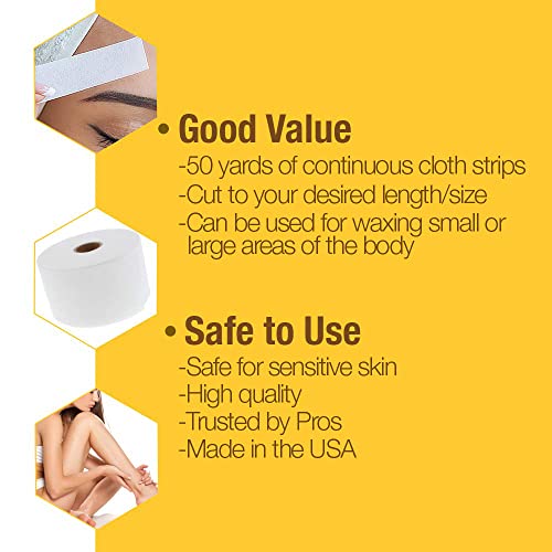 GiGi Cloth Epilating Roll for Hair Waxing / Hair Removal, 50 yds