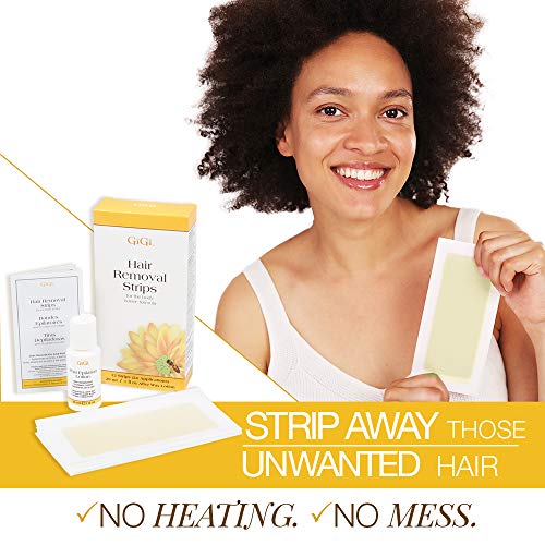 GiGi Hair Removal Strips for the Body - Pre-Waxed with GiGi All-Purpose Honee...