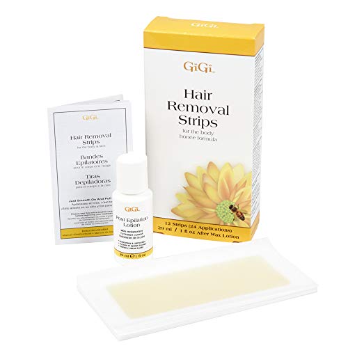 GiGi Hair Removal Strips for the Body - Pre-Waxed with GiGi All-Purpose Honee...