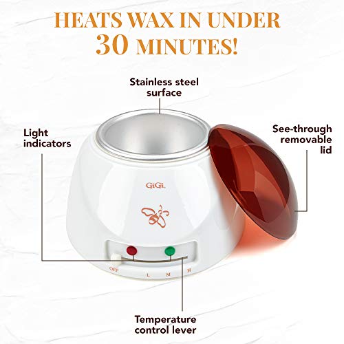 GiGi Multi-Purpose Hair Removal Wax Warmer Kit, 14 oz