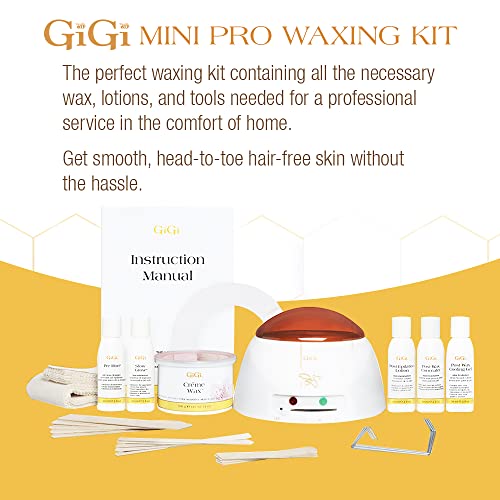 GiGi Student Starter Hair Removal Kit, Ultimate Waxing Set for Beginners, For...