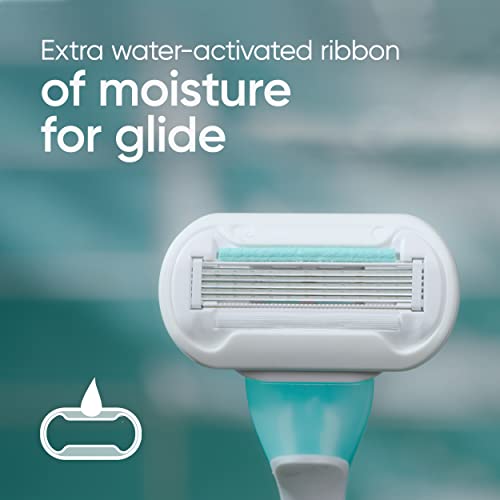 Gillette Venus Extra Smooth Sensitive Disposable Razors for Women with Sensit...