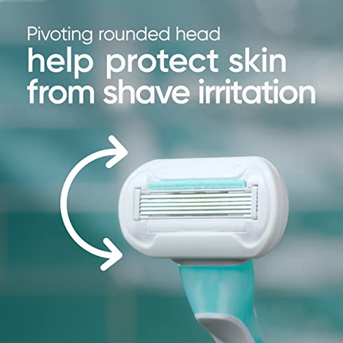 Gillette Venus Extra Smooth Sensitive Disposable Razors for Women with Sensit...